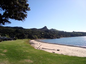 Another shot of Omapere beach     
