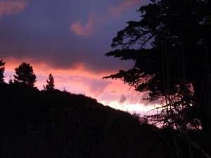 Sunset over Okopako  
