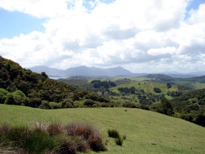 View from camping ground building deck  