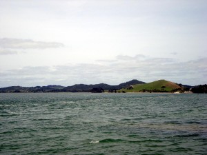 View up harbour from Opononi       